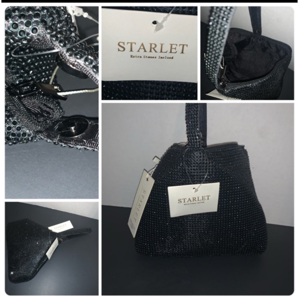 STARLET BLACK JEWEL BAG